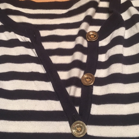 Juicy Couture Blue and White Cardigan - Picture 2 of 7